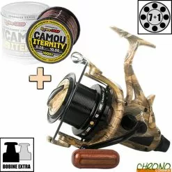 Moulinet Carp Design Débrayable GFR9000 Camou + Infinity Camou 1000m