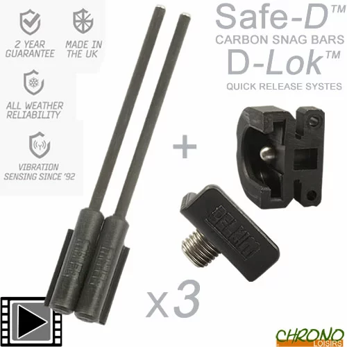 Pack Delkim New D-Lok Quick R Safe-D Carbon Snag Txi-D Et Ev-D (les 3)