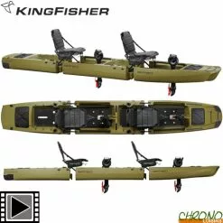 Point 65°N Kayak Point 65°N KingFisher Duo Modulable Vert Armée 2 Places
