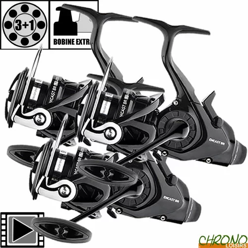 Moulinet Daiwa Débrayable Emcast BR LT 5000C (les 3)