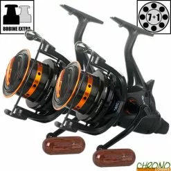 Moulinet Carp Design Débrayable GFR9000 Black & Orange (les 2)